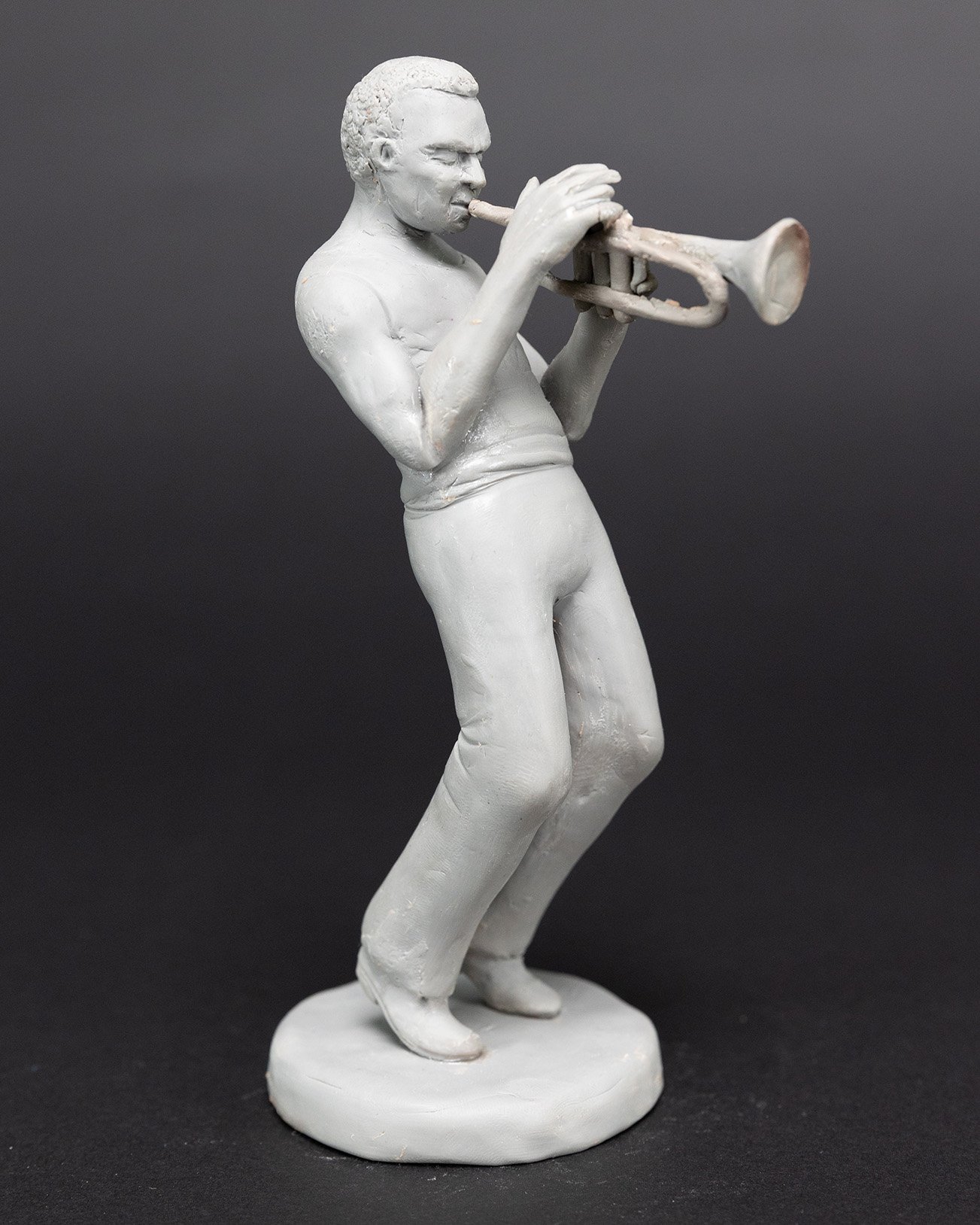 Miles Davis, sculpture by Charlie McGrady, view 2