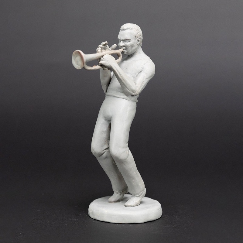 Miles Davis, sculpture by Charlie McGrady