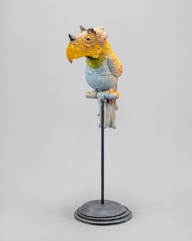 Trike Parrot, sculpture by Charlie McGrady